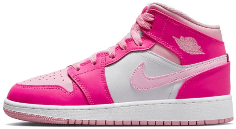 Nike Air Jordan 1 Mid Fierce Pink Wit