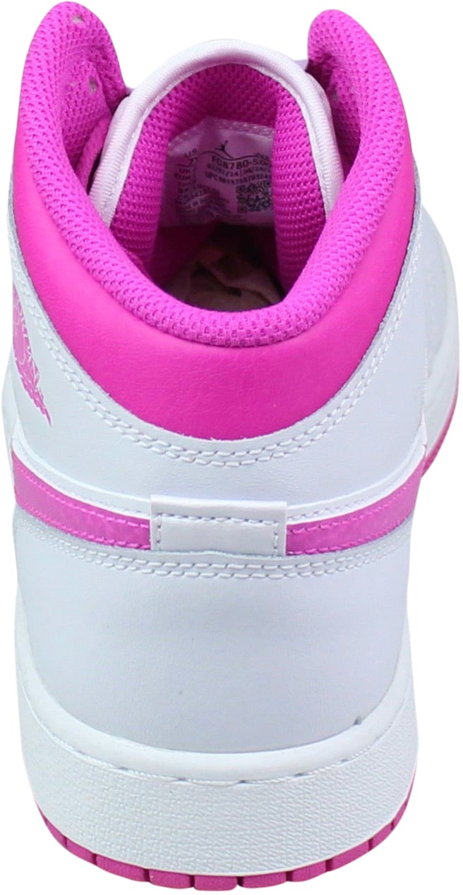 Nike Air Jordan 1 Mid 'Fire Pink' (GS) Roze