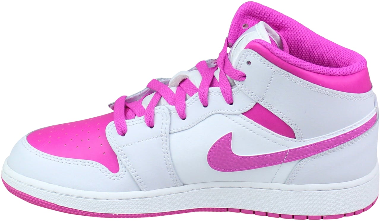 Nike Air Jordan 1 Mid 'Fire Pink' (GS) Roze