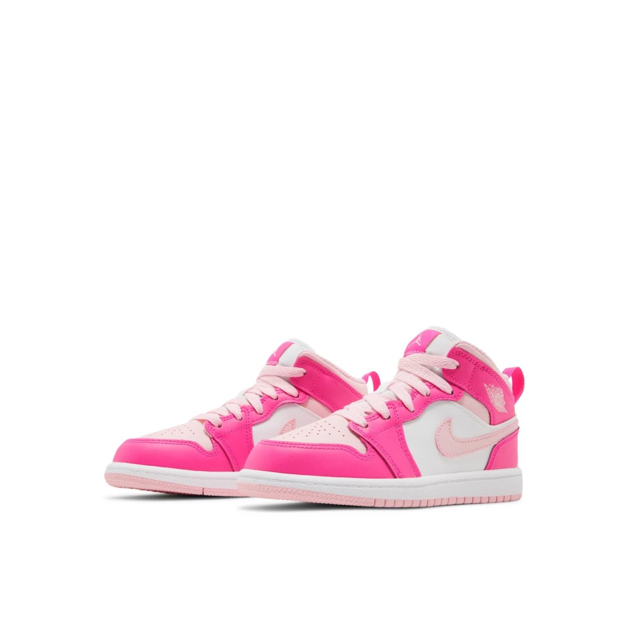 Nike Air Jordan 1 Mid Fierce Pink Enfant et Bébé Roze