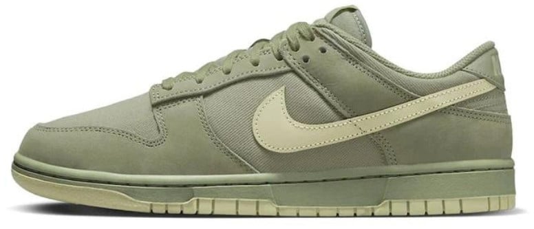 Nike Nike Dunk Low Retro Premium Oil Green Olive Aura Grijs