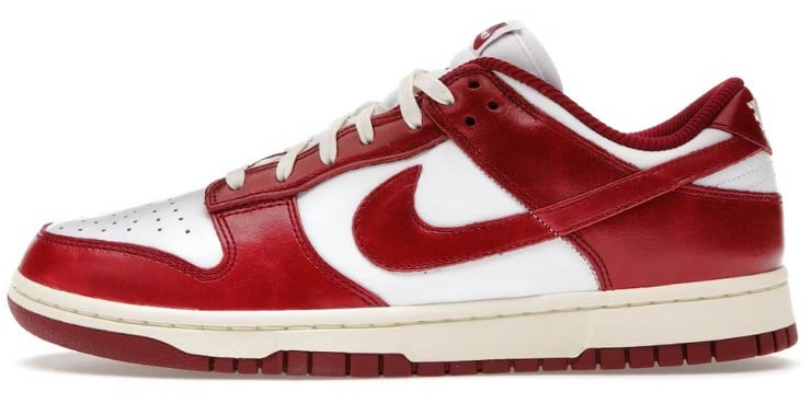Nike Nike Dunk Low PRM Vintage Team Red Wit