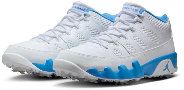 Nike Air Jordan 9 Retro Low Golf White University Blue Blauw
