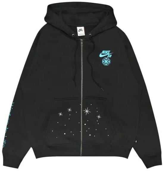 Nike Zip Up Hooded Sweatshirt Greenwood L/S Max90 Nike SB x Di’Orr Black Zwart