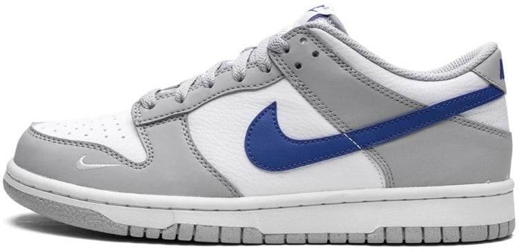 Nike Nike Dunk Low Mini Swoosh Wolf Grey Game Royal Wit
