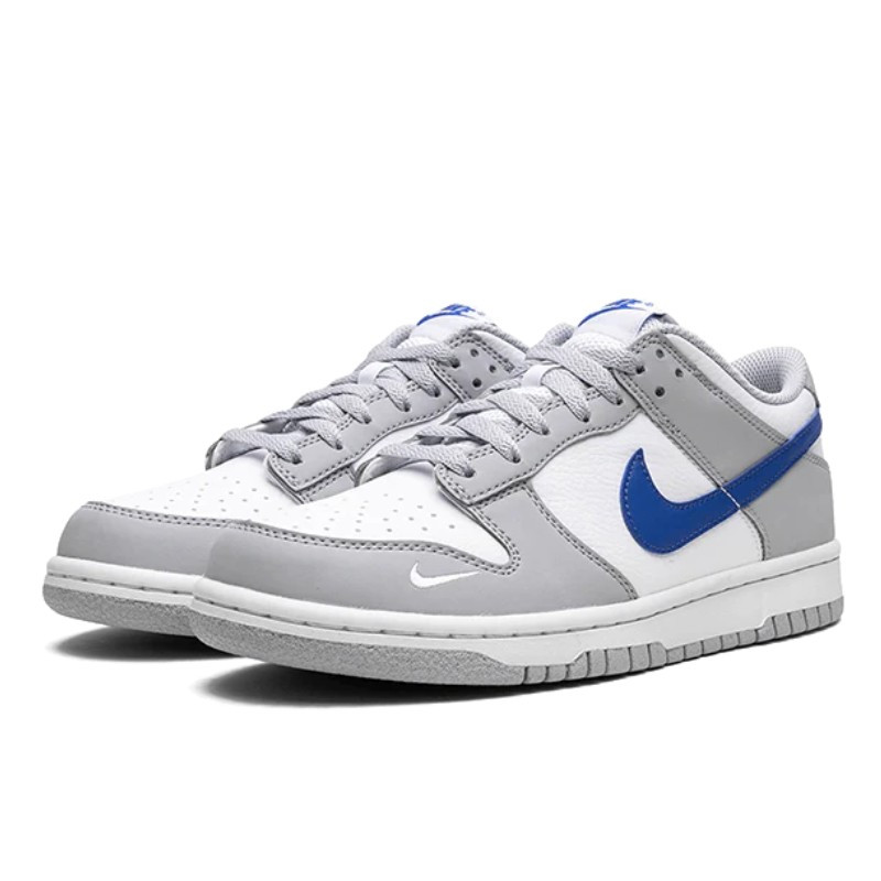 Nike Nike Dunk Low Mini Swoosh Wolf Grey Game Royal Wit