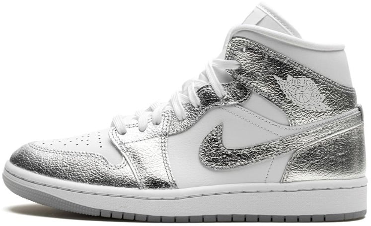 Nike Air Jordan 1 Mid SE Metallic Silver Grijs