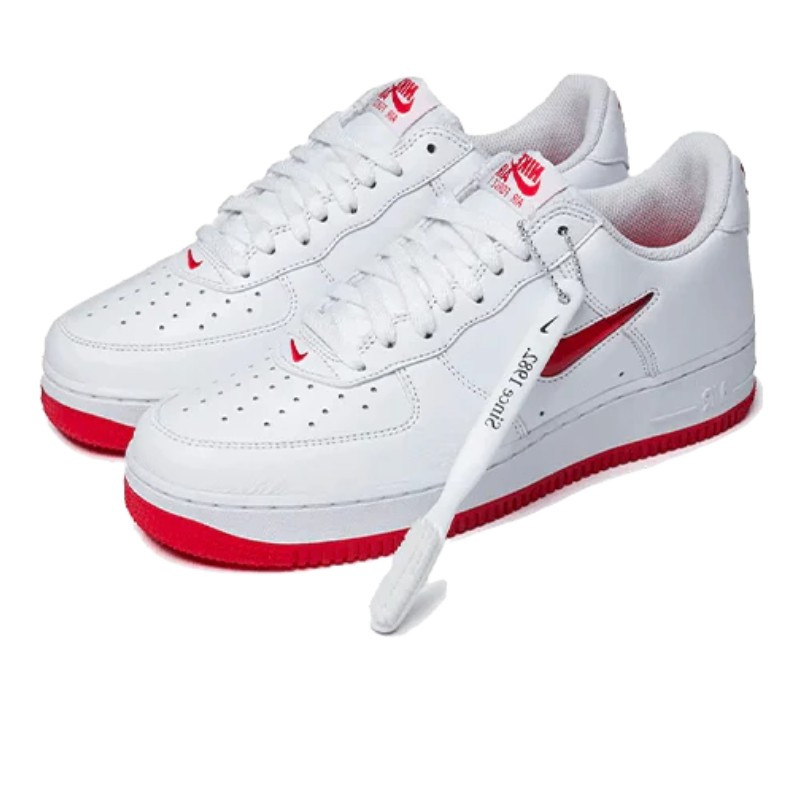 Nike Nike Air Force 1 Low '07 Retro Color of the Month Jewel Swoosh University Red Wit