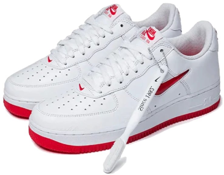 Nike Nike Air Force 1 Low '07 Retro Color of the Month Jewel Swoosh University Red Wit