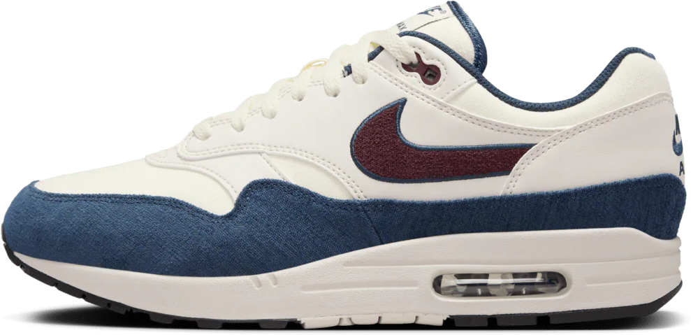 Nike Nike Air Max 1 Coconut Milk Burgundy Crush Navy Divers