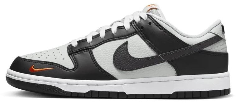 Nike Dunk Low Black Grey Orange Zwart