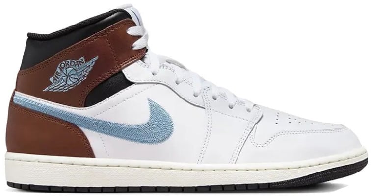Nike Air Jordan 1 Mid SE Brown Blue Grey Wit