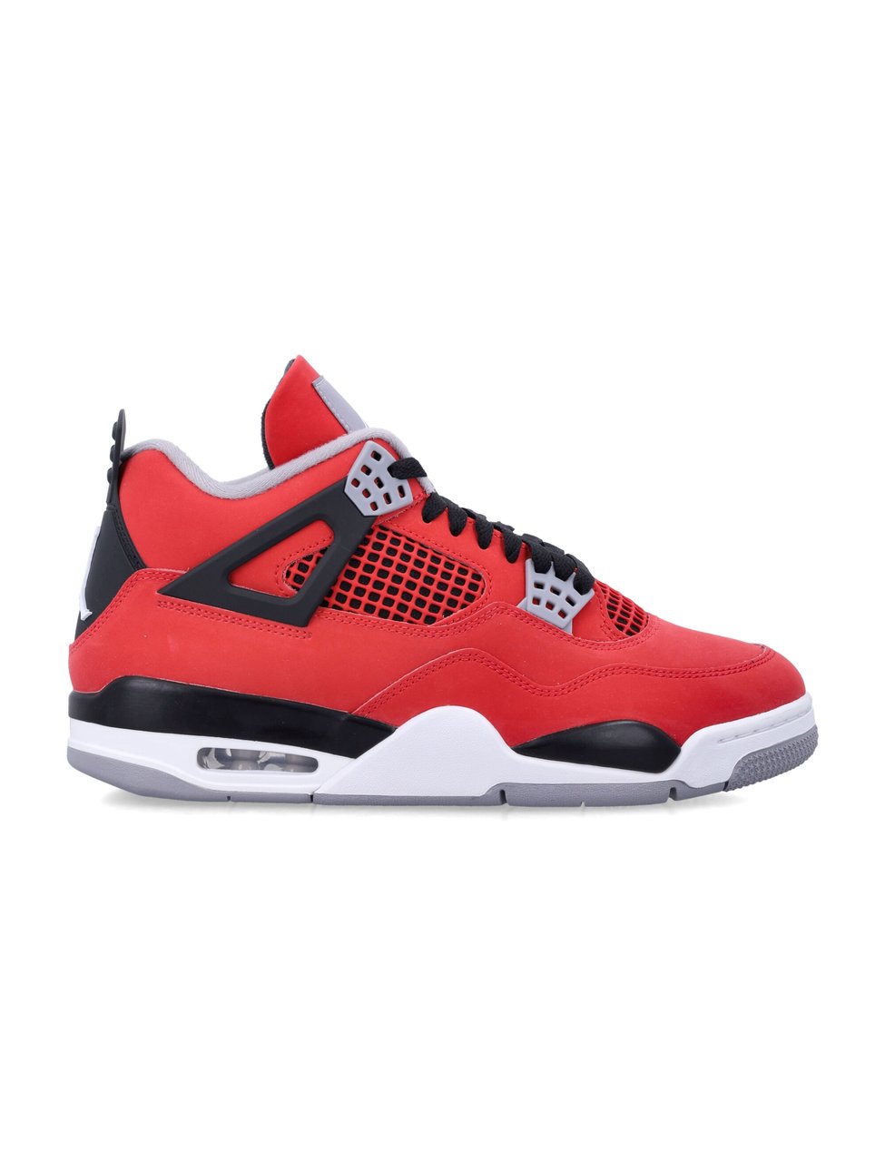 Nike Fire Red Leather Air Jordan Sneakers Rood