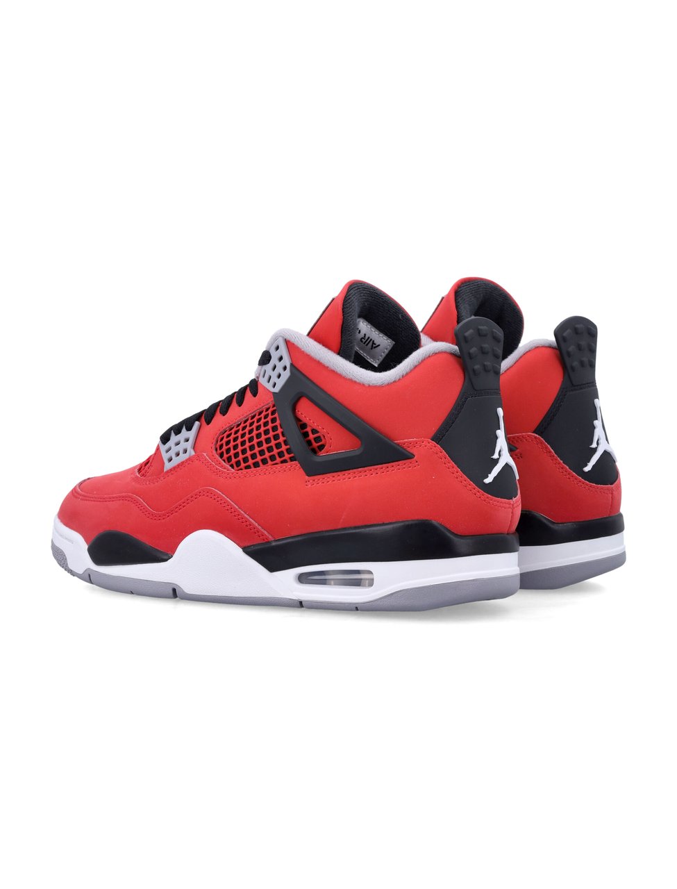 Nike Fire Red Leather Air Jordan Sneakers Rood