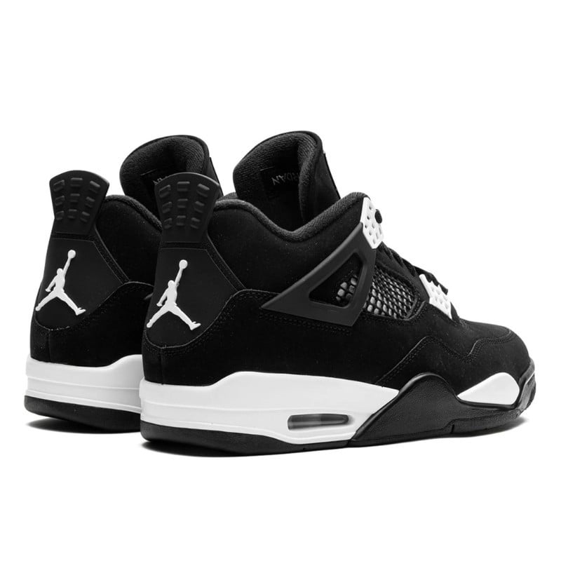 Nike Air Jordan 4 Retro White Thunder Zwart