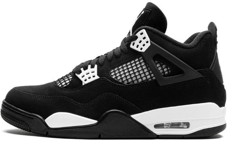 Nike Air Jordan 4 Retro White Thunder Zwart