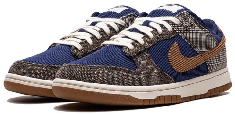 Nike Dunk Low Premium Tweed Corduroy Navy