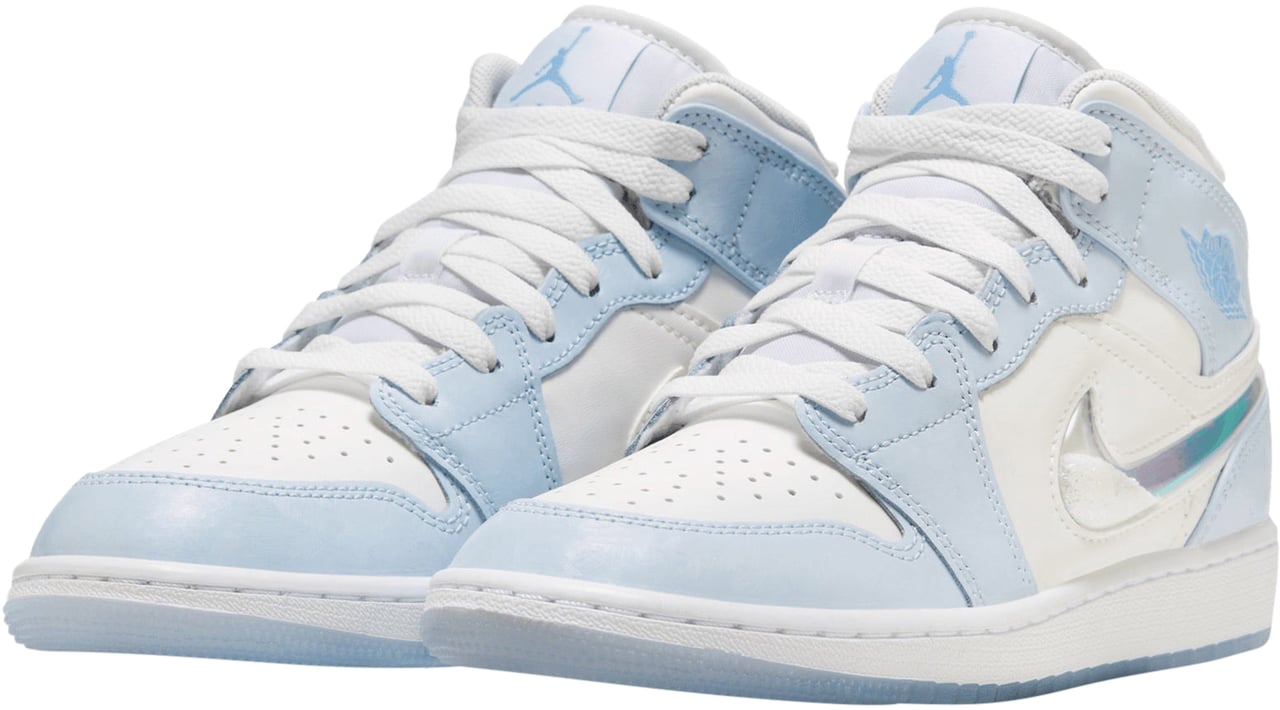 Nike Air Jordan 1 Mid SE Glitter Swoosh (GS) Divers