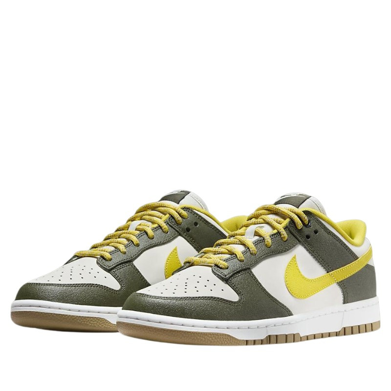 Nike Nike Dunk Low Retro Premium Cargo Khaki Vivid Sulfur Groen