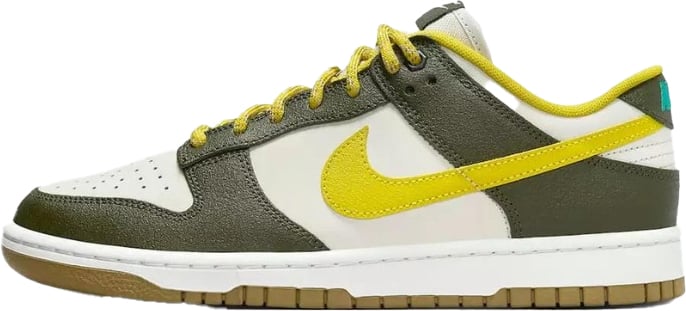Nike Nike Dunk Low Retro Premium Cargo Khaki Vivid Sulfur Groen