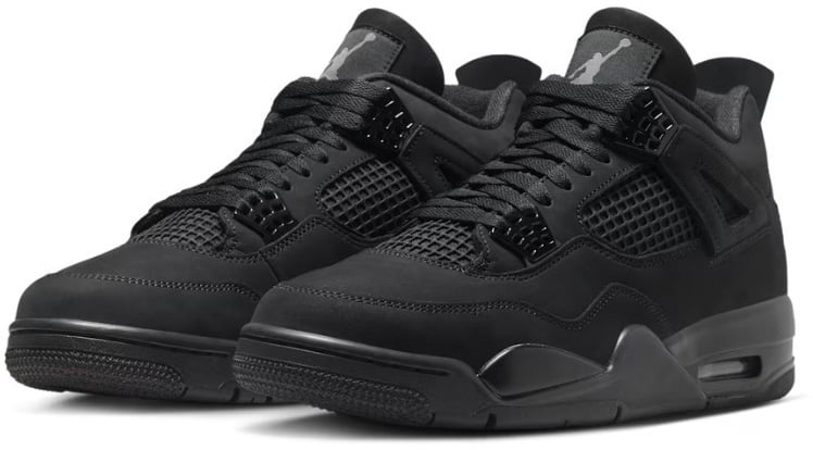Nike Air Jordan 4 Retro Black Cat (2025) Zwart