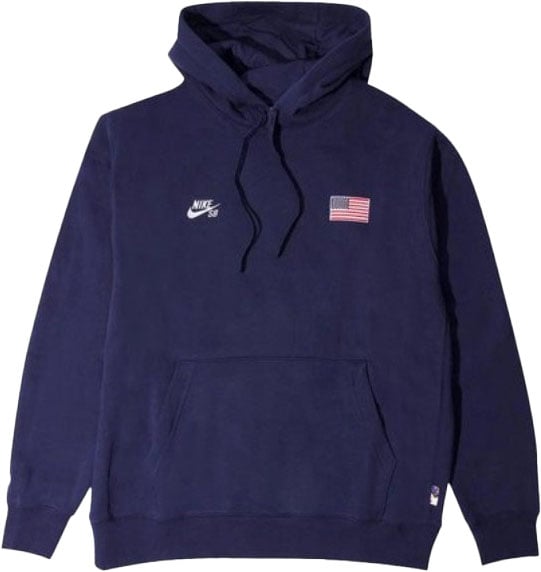 Nike Hoodie Nike SB Olympics Obsidian White Blauw
