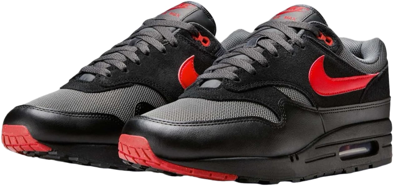 Nike Nike Air Max 1 Sneaker Essential Vamps Zwart Zwart