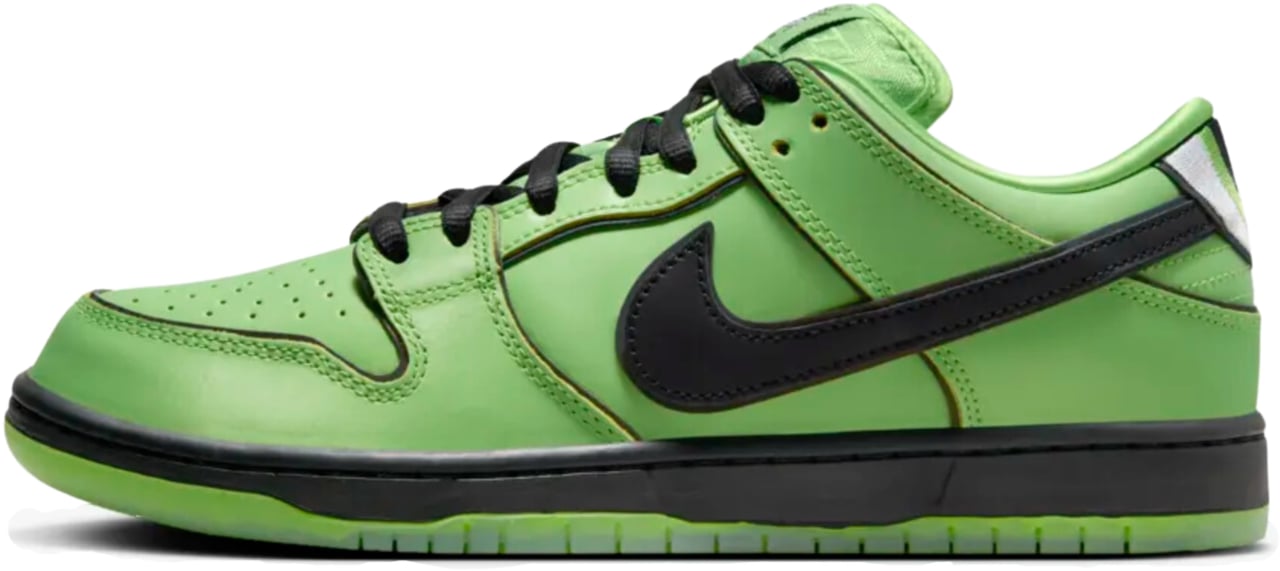 Nike Nike SB Dunk Low The Powerpuff Girls Buttercup Enfant et Bébé Groen