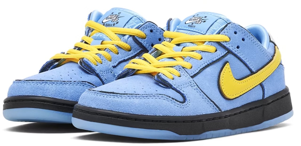 Nike Nike SB Dunk Low The Powerpuff Girls Bubbles Enfant et Bébé Lichtblauw