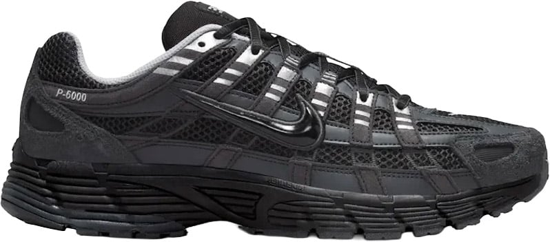 Nike Nike P-6000 Suede Anthracite Metallic Silver Zwart