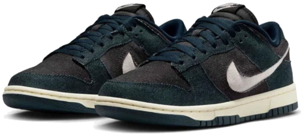 Nike Dunk Low Armory Navy Denim Sneakers Blauw