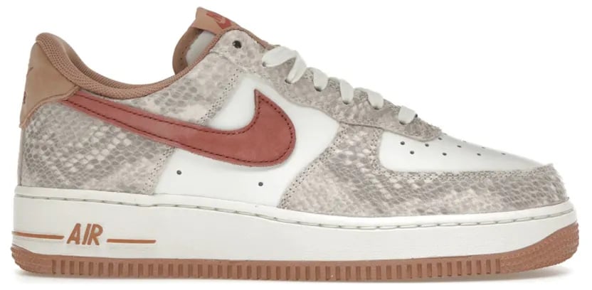 Nike Nike Air Force 1 Low Canyon Rust Snakeskin Wit