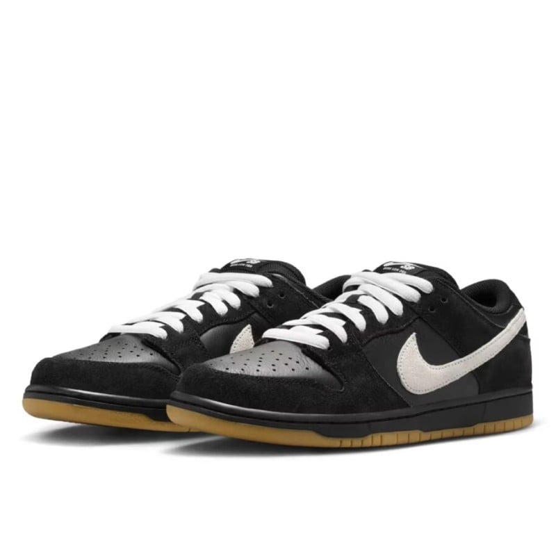 Nike Nike Dunk Low Pro SB Black White Gum Zwart
