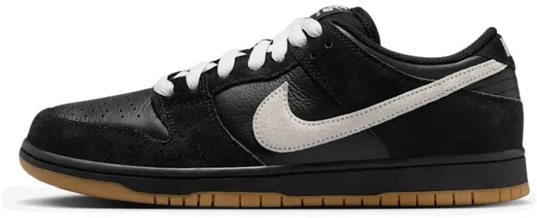 Nike Nike Dunk Low Pro SB Black White Gum Zwart