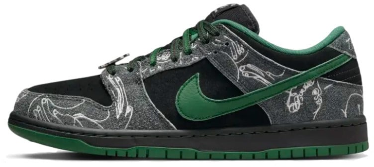 Nike Nike SB Dunk Low There Skateboards Zwart