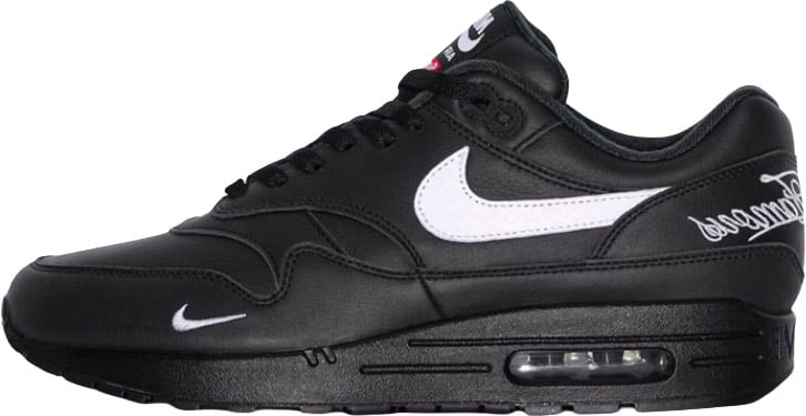 Nike Nike Air Max 1 '87 SP Supreme Black White Zwart