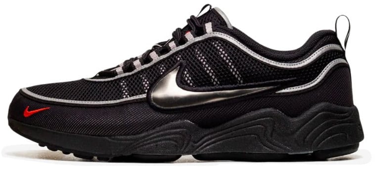 Nike Nike Air Zoom Spiridon Black Metallic Silver Zwart
