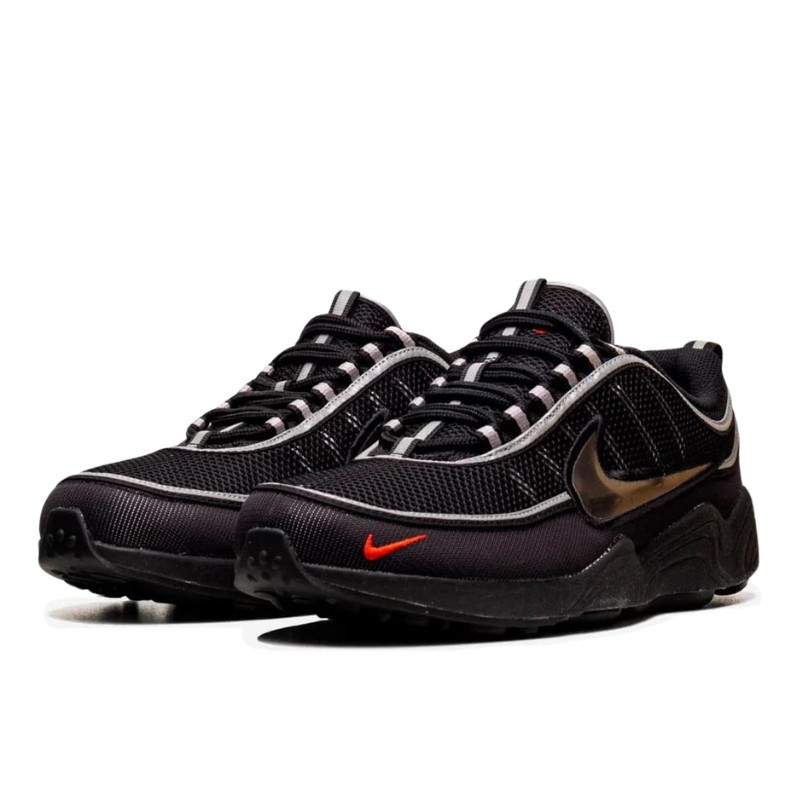 Nike Nike Air Zoom Spiridon Black Metallic Silver Zwart