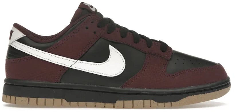 Nike Nike Dunk Low Next Nature Burgundy Crush Black (Women's) Zwart
