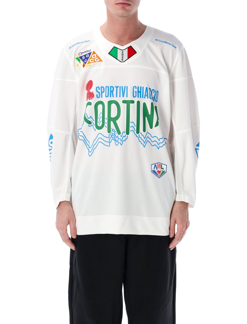 Nike ACG Cortina Graphic Hockey Tee Wit