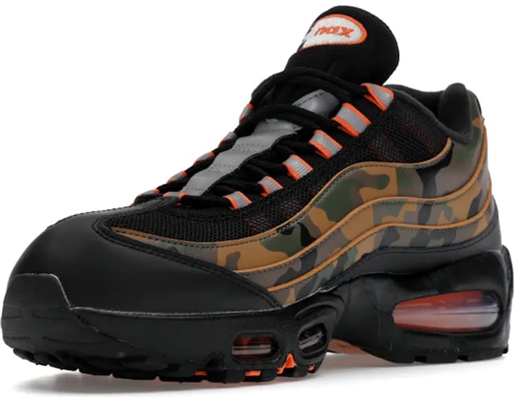 Nike Nike Air Max 95 Safety Orange Camo Zwart