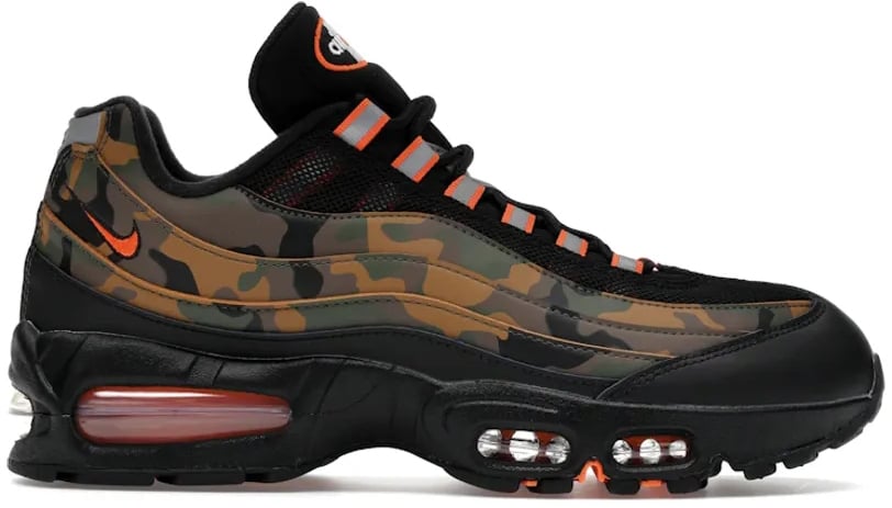 Nike Nike Air Max 95 Safety Orange Camo Zwart
