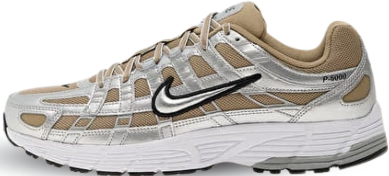 Nike Nike P-6000 Khaki Metallic Silver Divers