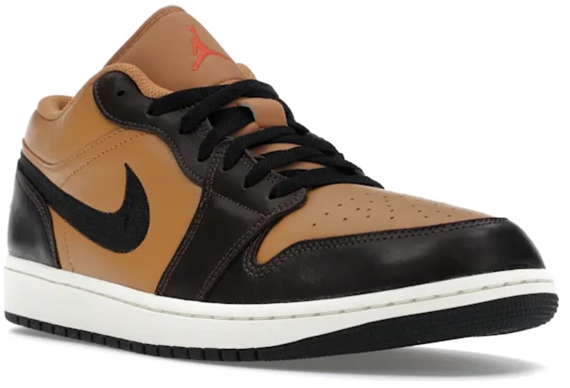 Nike Jordan 1 Low SE Flax Baroque Brown Zwart