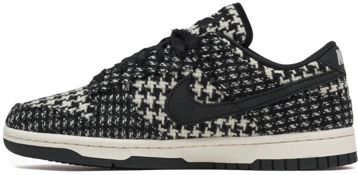 Nike Nike Dunk Low Harris Tweed White Black Multi Zwart