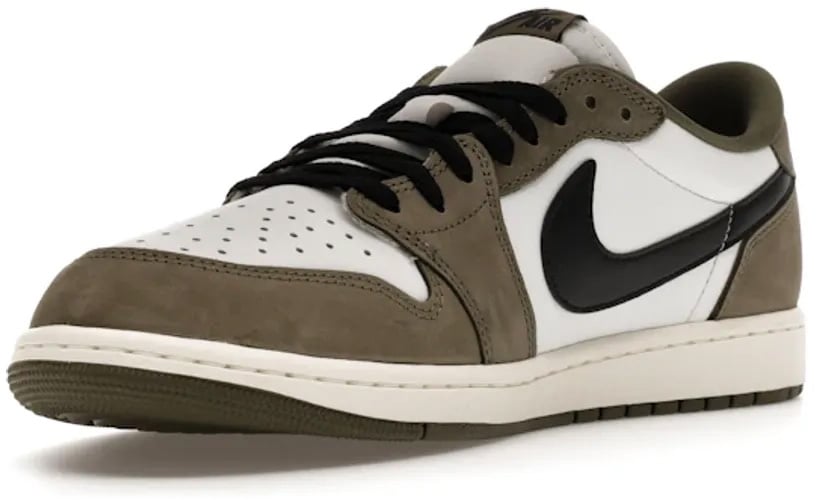 Nike Jordan 1 Retro Low OG Medium Olive Wit