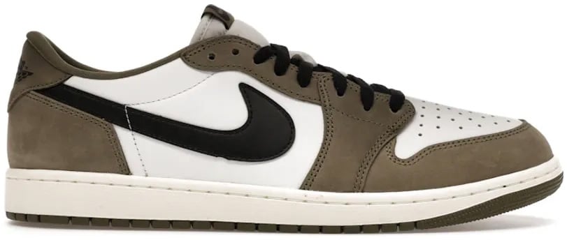 Nike Jordan 1 Retro Low OG Medium Olive Wit