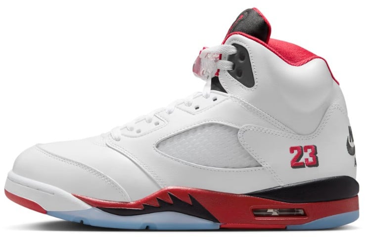 Nike Air Jordan 5 Retro Fire Red Black Tongue (2025) Rood