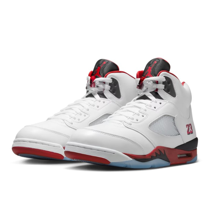 Nike Air Jordan 5 Retro Fire Red Black Tongue (2025) Rood