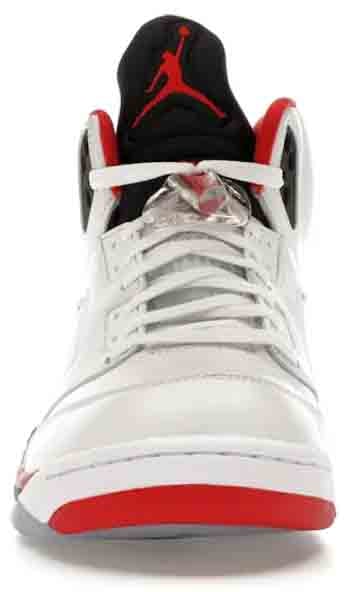 Nike Jordan 5 Retro Fire Red Black Tongue (2025) Wit